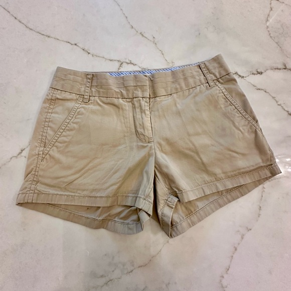 J. Crew Tan Shorts Cotton Blend - Picture 1 of 4